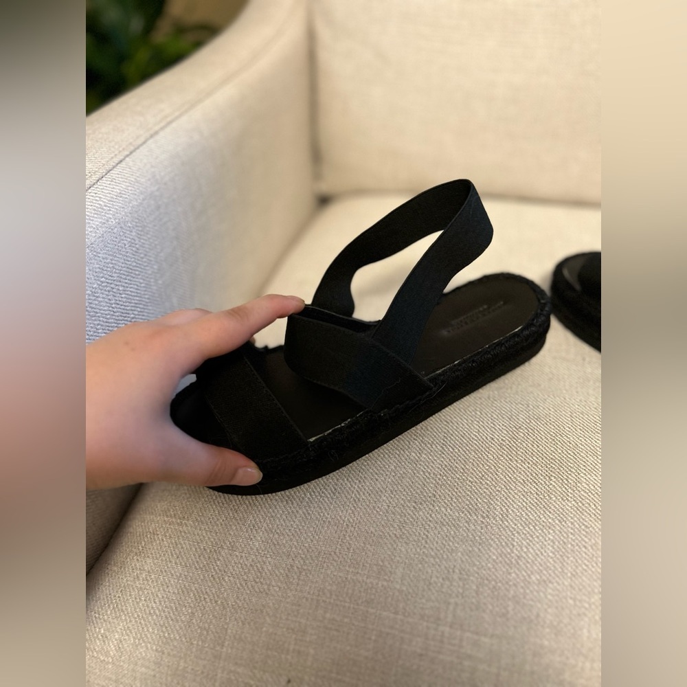 American Eagle Platform Black Summer Sandals